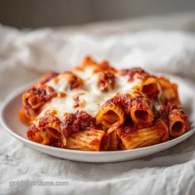 Chicken Parmesan Casserole for 8 Servings Recipe Card