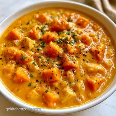 Creamy Chicken Sweet Potato Soup