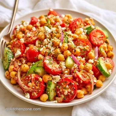 Chickpea Salad Bento Box Meal Prep Recipe Card