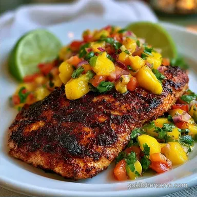 Chili Lime Mango Tilapia in 20 Minutes