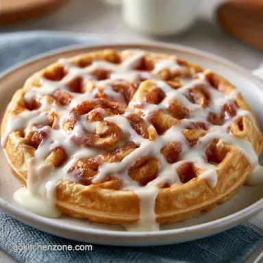 Cinnamon Roll Waffles in 25 Minutes