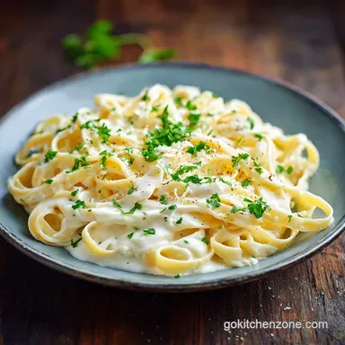 Olive Garden Fettuccine Alfredo in 20 Minutes Recipe Card