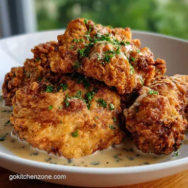 Country Fried Chicken with Gravy Ready in 35 Minutes