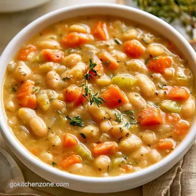 Cozy White Bean Soup in 35 Minutes Recipe Card