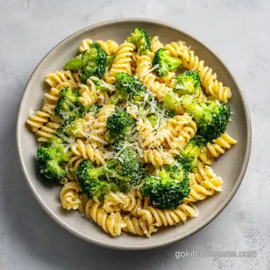 Creamy Broccoli Pasta in 20 Minutes Recipe Card