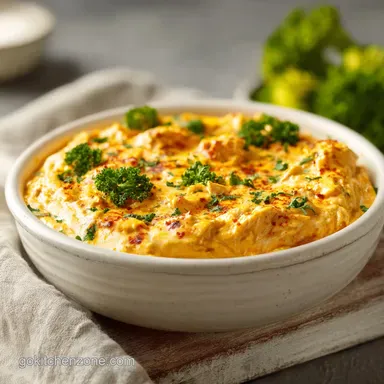 Buffalo Chicken Dip in 30 Minutes: Creamy and Baked