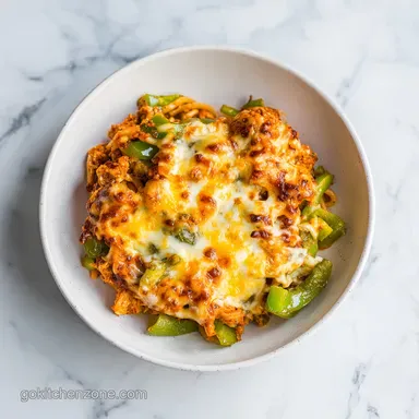 Chicken Spaghetti for 8 Servings: Creamy and Cheesy Bake Recipe Card