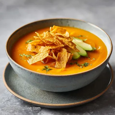 Creamy Chicken Tortilla Soup: 30 Minutes