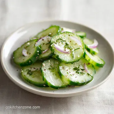 Creamy Cucumber Salad in 10 Minutes Recipe Card