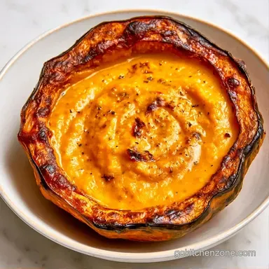 Roasted Creamy Fall Soup in Acorn Squash Recipe Card