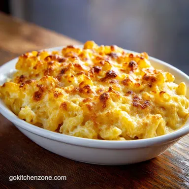 Macaroni and Cheese Casserole for 8 Servings Recipe Card