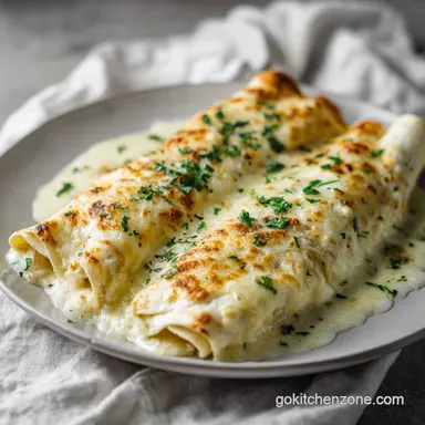 White Chicken Enchiladas in 40 Minutes | Creamy Baked Dinner