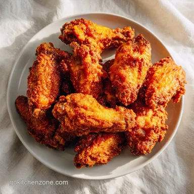 Crispy Baked Chicken Wings for 4 Servings: A Golden Texture