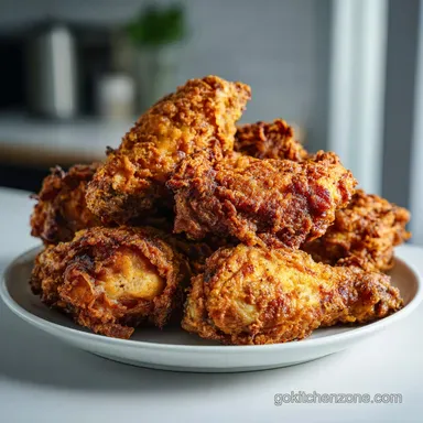 Fried Chicken Wings Recipe: Crispy Baked with Cornstarch Recipe Card