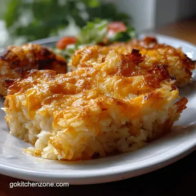 Hashbrown Casserole: Velvety Base & High-Shatter Crust Recipe Card