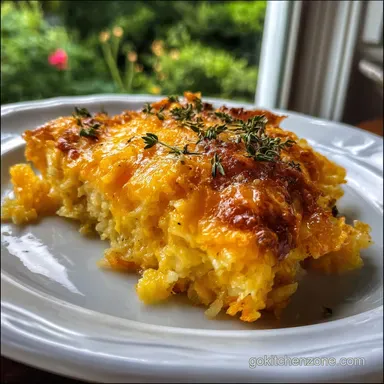 Hashbrown Casserole: Velvety Base & High-Shatter Crust