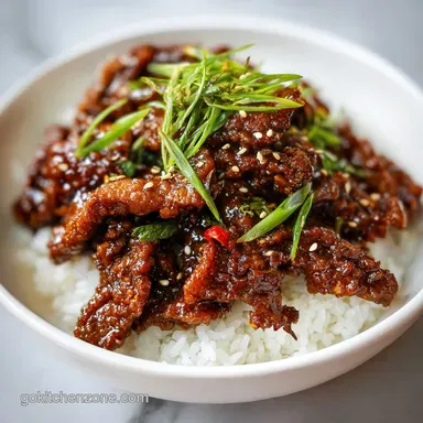 Mongolian Beef Recipe: Tender Stir-Fry for 4 Servings Recipe Card