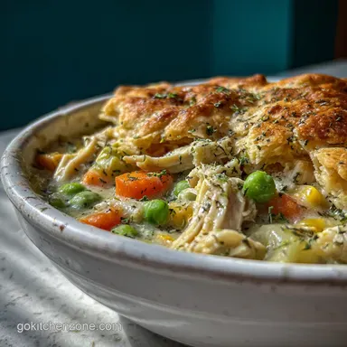 Crock Pot Chicken Pot Pie with Biscuits