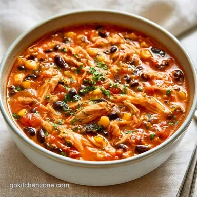Crockpot Chicken Tortilla Soup for 6 Recipe Card