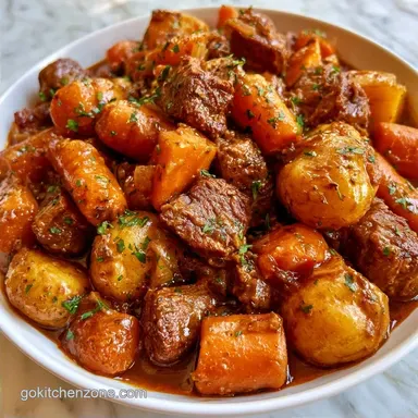 Crockpot Vegetable Beef Soup for 12