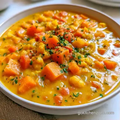 Crockpot Vegetable Curry Soup for 6 Recipe Card
