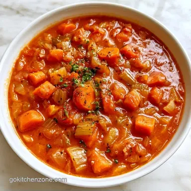 Vegetarian Minestrone: Slow-Cooked Recipe Card