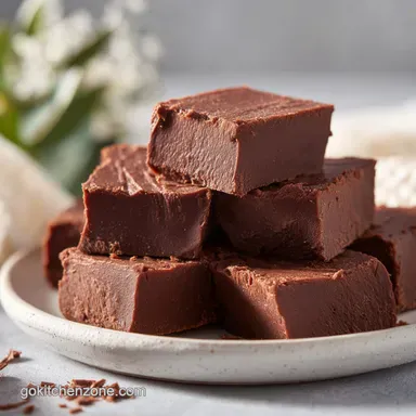 Easy 2 Ingredient Chocolate Fudge Recipe in 10 Minutes Recipe Card