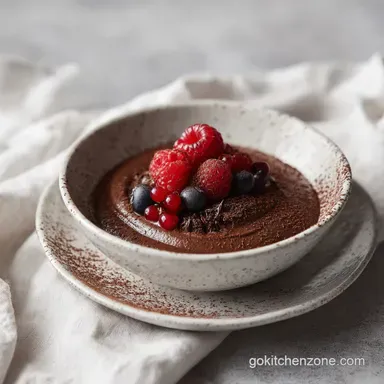 Easy 2 Ingredient Mousse Recipe: Creamy Dessert for 4 Servings Recipe Card