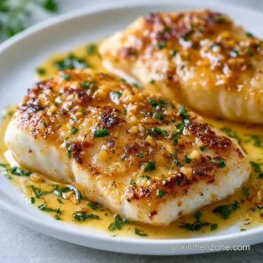 Garlic Butter Fish in 25 Minutes Recipe Card