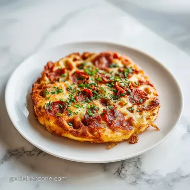 Easy Keto Pizza Chaffles in 10 Minutes with Crispy Crust