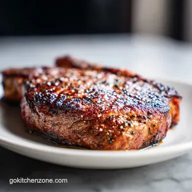 Ribeye Steak: Oven Recipes in 20 Minutes Recipe Card