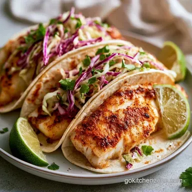 Easy Tilapia Fish Tacos in 20 Minutes Recipe Card