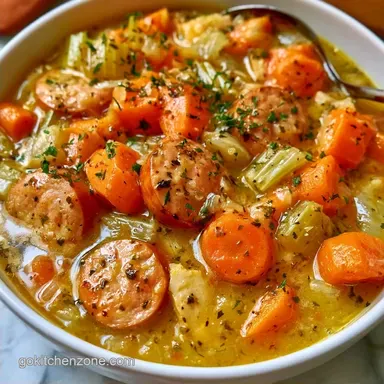 Chicken Sausage Vegetable Soup: One-Pot