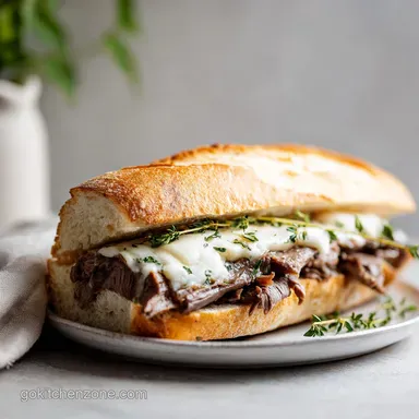 Classic French Dip Sandwich Recipe for 6
