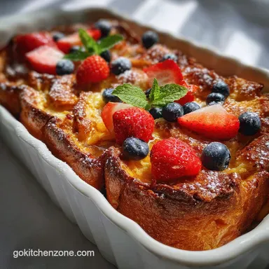 French Toast Bake Overnight Prep: Crispy & Creamy Recipe Card