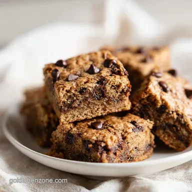 Fudgy Keto Chocolate Chip Blondies in 20 Minutes Recipe Card