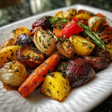 Christmas Vegetable Side Dish with Garlic and Herbs