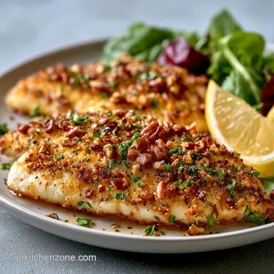 Pecan Tilapia in 25 Minutes Recipe Card