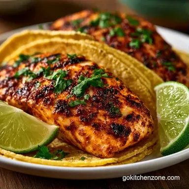 Grilled Tilapia Tacos for 4 Servings Recipe Card