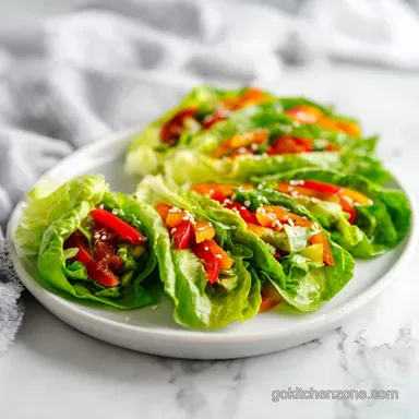 Ground Chicken Lettuce Wraps in 20 Minutes Recipe Card