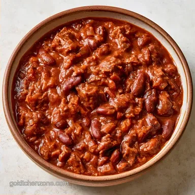 Healthy Crockpot Chili for 6 Servings