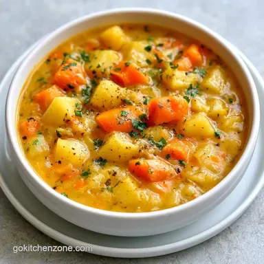 Hearty Fall Vegetable Soup in 55 Minutes