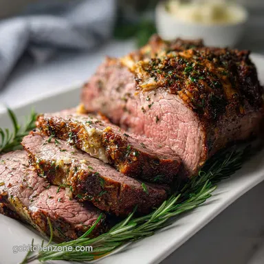 Christmas Eve Dinner Idea with Herb-Roasted Beef: Slow-Roasted