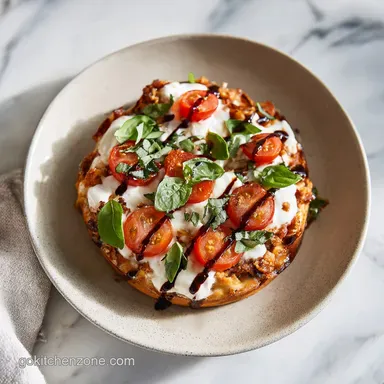 Cottage Cheese Pizza Bowl in 7 Minutes: A Healthy Protein Meal Recipe Card