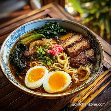Homemade Ramen Recipe for 4 Servings Recipe Card