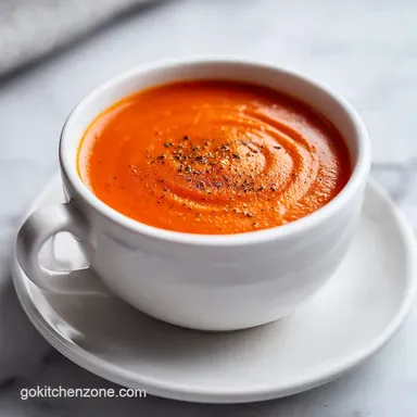 Homemade Tomato Soup Recipe with Fresh Tomatoes Recipe Card
