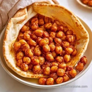 Hot Chickpea Pitas in 25 Minutes Recipe Card