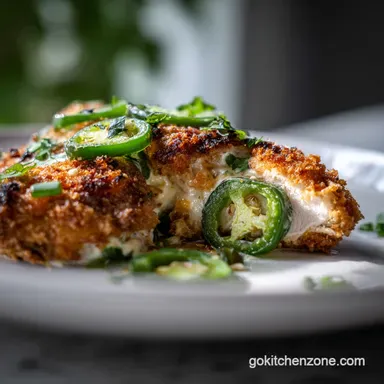 Jalapeno Popper Chicken: Crispy Baked Recipe Card
