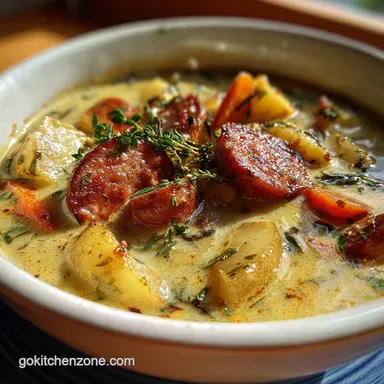 Kielbasa Potato Soup in 50 Minutes | Creamy