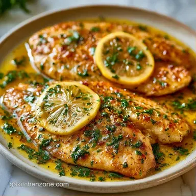 Lemon Herb Tilapia for 4 Servings Recipe Card